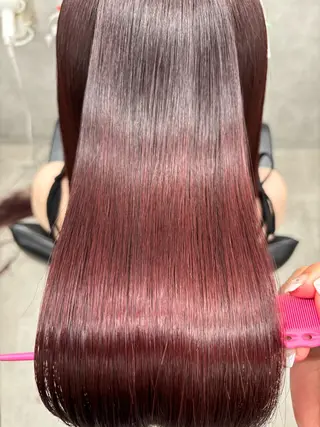 ロング カラー すぐ巻ける縮毛矯正 🍀勝倉　麗のヘアスタイル