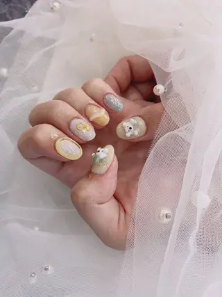 ネイル ラベンダー💖日暮里 ルル💖ネイルのネイルデザイン