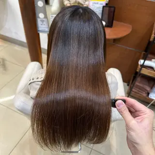 ロング カラー パーマ 縮毛矯正/髪質改善 /韓国風　山川春輝のヘアスタイル