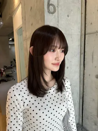 ミディアム 韓国レイヤー/艶髪/ manami🥣のヘアスタイル