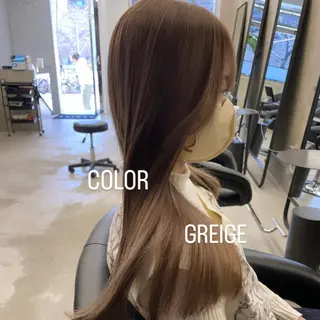 ロング カラー エクステ🩵ブリーチ 韓国ヘア🩵KAEのヘアスタイル
