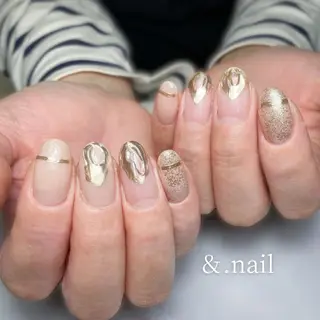 ネイル &.nail/ ニュアンス/持込み可のネイルデザイン