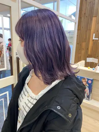 ミディアム カラー riho/ブリーチ/ デザインカラー/辻堂のヘアスタイル