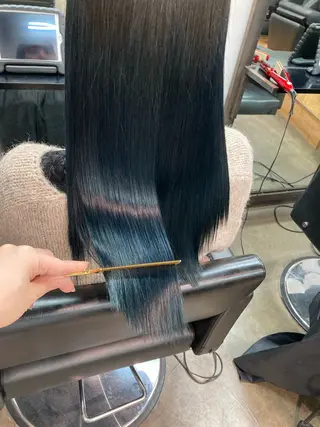 セミロング カラー ✨最安値✨エクステ カラー🌼つきな🌼のヘアスタイル