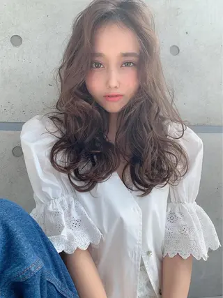 ミディアム カラー パーマ ヘアアレンジ メンズ キッズ ネイル マツエク・マツパ 🎀愛されモテヘア♡ 梅澤夏基🎀のヘアスタイル