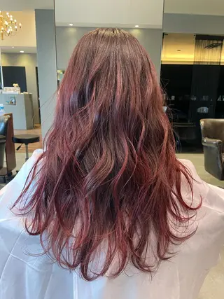 ロング 🍒serika 暖色カラー 🍒のヘアスタイル
