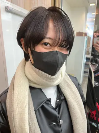 ショート カラー パーマ ヘアアレンジ 二ヶ月綺麗が続く デザイン/星野六三四のヘアスタイル