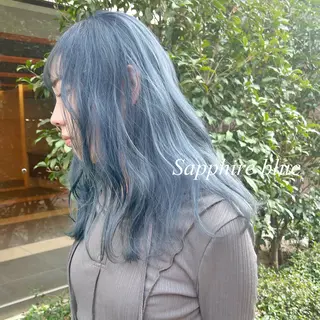 ロング カラー シールエクステ特化 ハイトーン、NANAのヘアスタイル