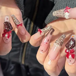 ロング 小川 柚香のネイルデザイン