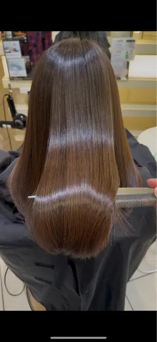 セミロング 髪質改善/縮毛矯正/ 酸性ストレート/まやのヘアスタイル