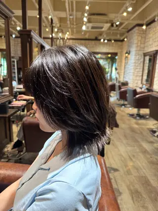 ミディアム オノ ソウイチロウ/ ブリーチ/パーマのヘアスタイル