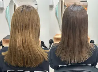 セミロング カラー TELAHAIR岡野 春奈のヘアスタイル