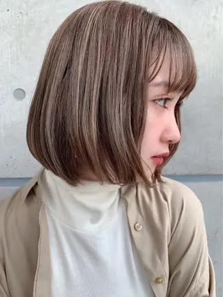 ショート カラー 🟦ニュアンス/メン ズパーマ横浜🟦のヘアスタイル