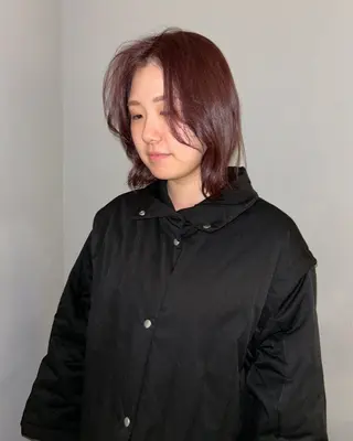 セミロング カラー ケアパーマ/ケアブリ ーチdaisukeのヘアスタイル