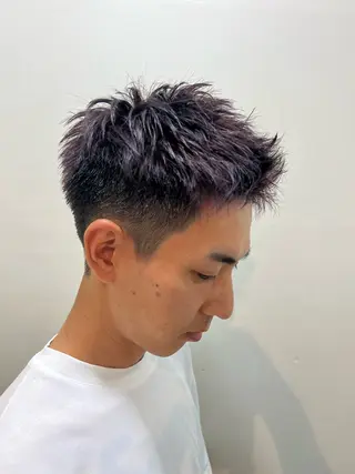 ショート メンズ アベ ナツミのヘアスタイル