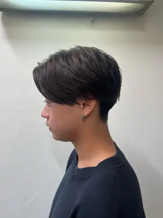 ショート パーマ メンズ 韓国風メンズ/毛流れ ヘアなら須田龍世のヘアスタイル