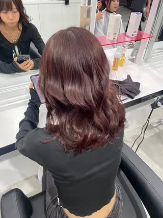 ロング カラー エフェクトブリーチ／ レイヤーカット／翔のヘアスタイル