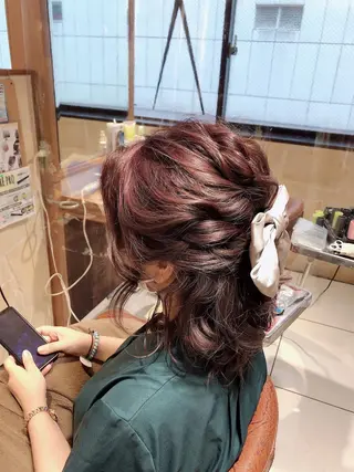 ミディアム ヘアアレンジ 【ディレクター 🧸🤍田澤　唯那】のヘアスタイル