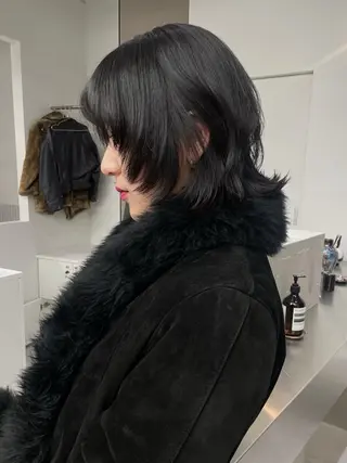 ミディアム stén所属・HARUKA/原宿 ハイトーン/レイヤーのヘアスタイル