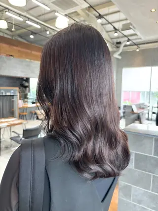 ミディアム カラー パーマ ヘアアレンジ 押切 響　のヘアスタイル