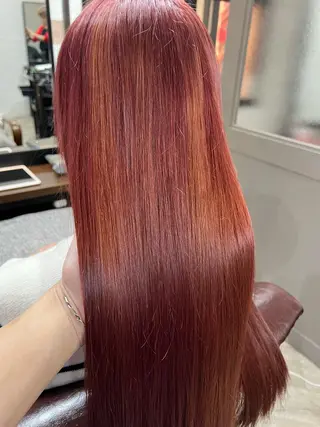 ロング カラー ヘアアレンジ 顔まわり職人🇰🇷 韓国ヘア/KAITOのヘアスタイル