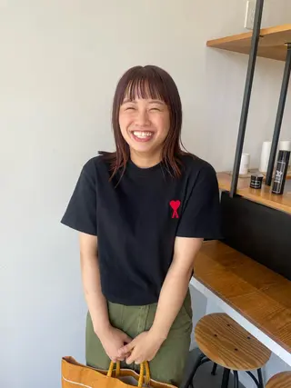 ミディアム カラー 髙橋奈緒子 ⭐︎newi京橋のヘアスタイル