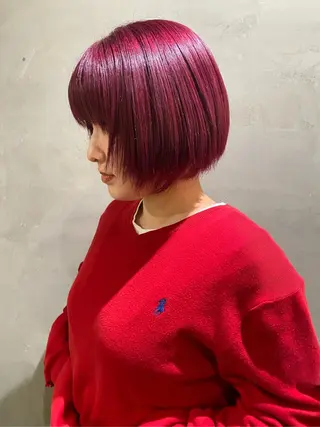 ショート ヘアセット／オカダ サラのヘアスタイル