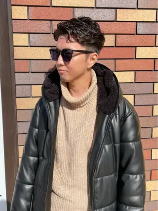 ショート パーマ メンズ grAt所属・森 真伊希のヘアスタイル