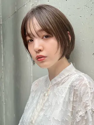 ミディアム 髪質改善カラー 清利あやなのヘアスタイル