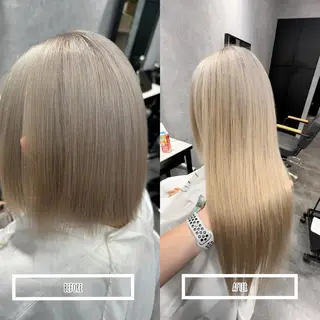 ミディアム カラー プルエクステ/透明感 カラー✨KAZUKIのヘアスタイル