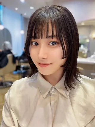 ミディアム 平川 友理/韓国ヘア💘のヘアスタイル