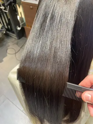 ロング カラー パーマ ブリーチ＆縮毛矯正 🧸tomoki🧸のヘアスタイル