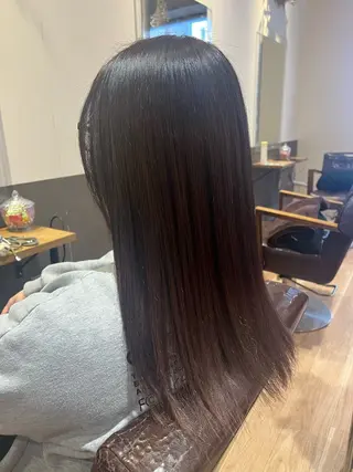 セミロング カラー たけだ れなのヘアスタイル