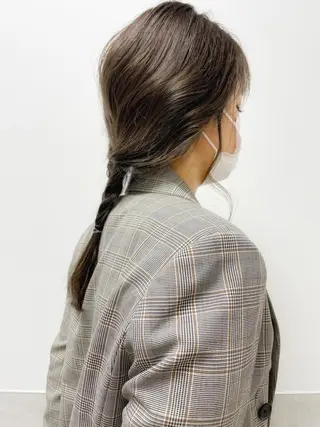 ロング カラー HARUNA🤍 大人ショートヘアのヘアスタイル