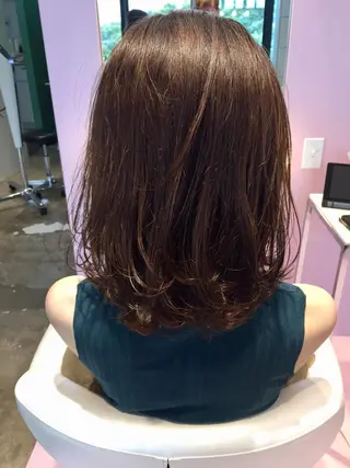 ミディアム 所渉/韓国レイヤー /ウルフカットのヘアスタイル