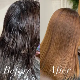 セミロング Riru🩵レイヤー /顔周りカット🩵のヘアスタイル