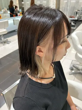 ショート カラー 特殊カラー/ブリーチ 道満ゆいなのヘアスタイル