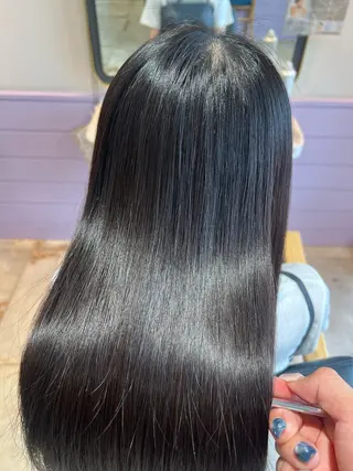 セミロング 髪質改善✨石塚 真梨奈のヘアスタイル