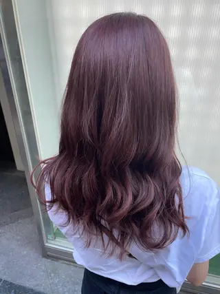 ロング カラー ヘアアレンジ ピンク・ベージュ🩰 カラー🫧とらのヘアスタイル