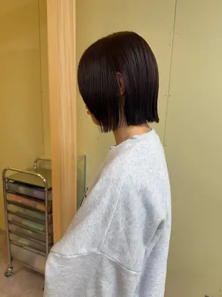 ショート カラー 伶風/ボブ/ ヘーゼルベージュのヘアスタイル