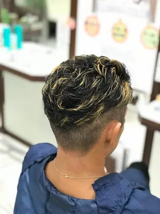 ショート カラー メンズ 髪質改善×METEO 店長 貞松直也のヘアスタイル