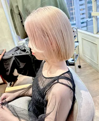 ミディアム neuf所属・ケアブリーチ 髪質改善/池袋のヘアスタイル