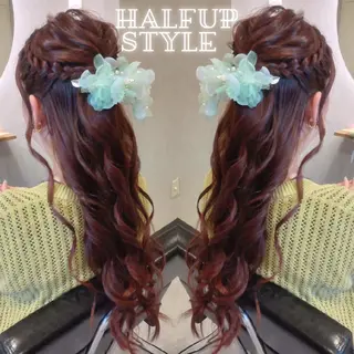 ロング ヘアアレンジ GR 髪質改善トリートメント×ヘッドスパ【ジーアール】所属・🌺中村🌺毎日楽し くなる髪をご提案✨のヘアスタイル