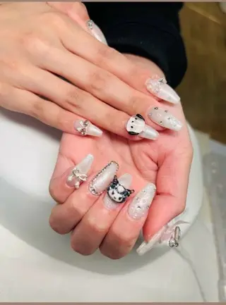 ネイル ATULA Nail 💅チップ長さだしのネイルデザイン