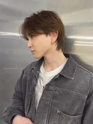 カラー メンズ ニュアンスパーマ/ メンズヘア/lisaのヘアスタイル