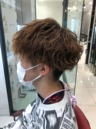 ショート パーマ メンズ 木野 翔斗のヘアスタイル