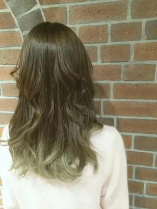 ミディアム セミロング ロング カラー カラー/髪質改善スペ シャリスト宮本　伸一のヘアスタイル