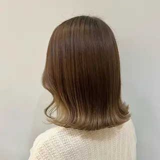 ミディアム カラー 【韓国艶カラー🎀】 添田 菜摘のヘアスタイル