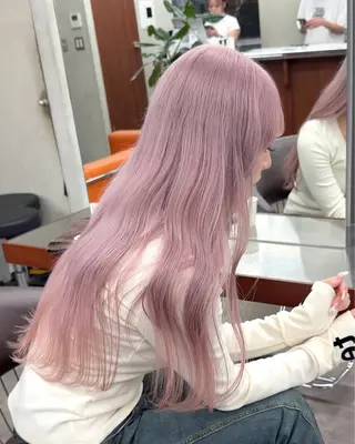 ロング カラー 似合わせカット/ ハイトーン/aoiのヘアスタイル