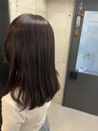 セミロング 薬院/駅近/ カラーモデル/募集中のヘアスタイル